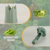 Pepper Seed Remover, 2-in-1 Bell Pepper Cutter and Coring Tool, Bell Pepper Corer, Vegetable Kitchen Gadget (green, 1 Piece)