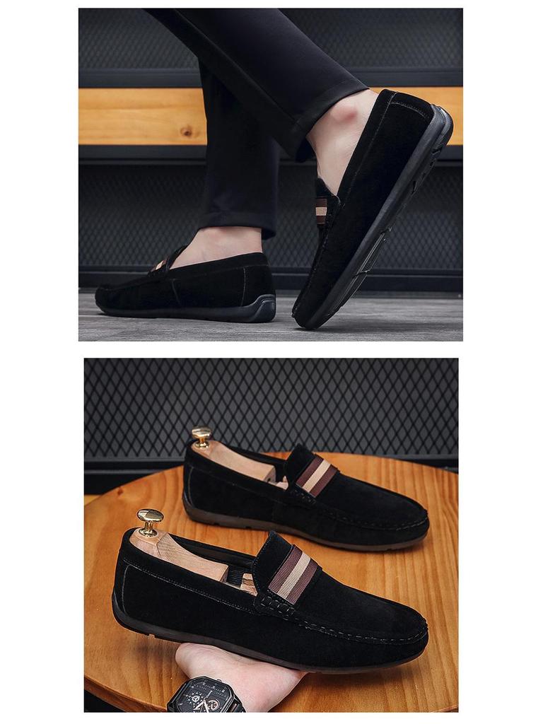 Spring/Summer 2024 Men's Versatile Slip-on Loafers - Casual and Stylish Driving Shoes