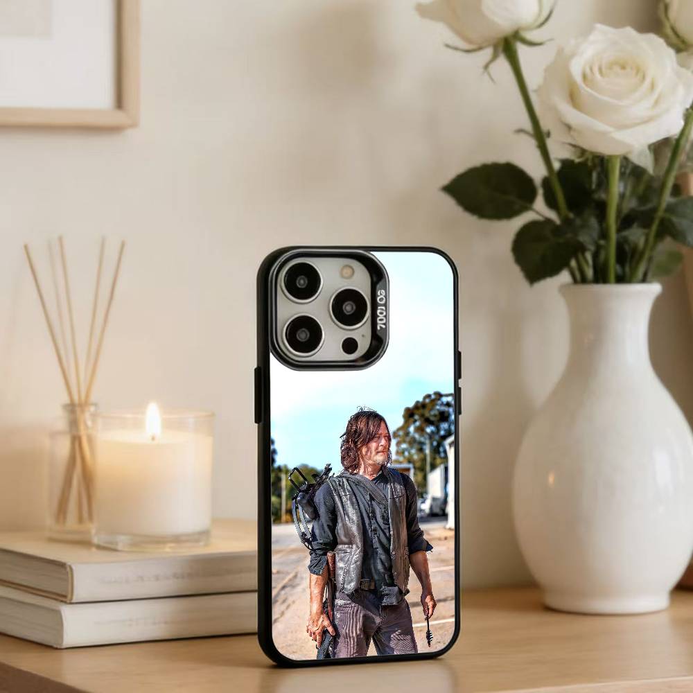 N-Norman R-Reedus  Wallpaper Phone Case For iPhone 16,15,14,13,12,17,Pro,MAX Black Matte Shockproof Cover