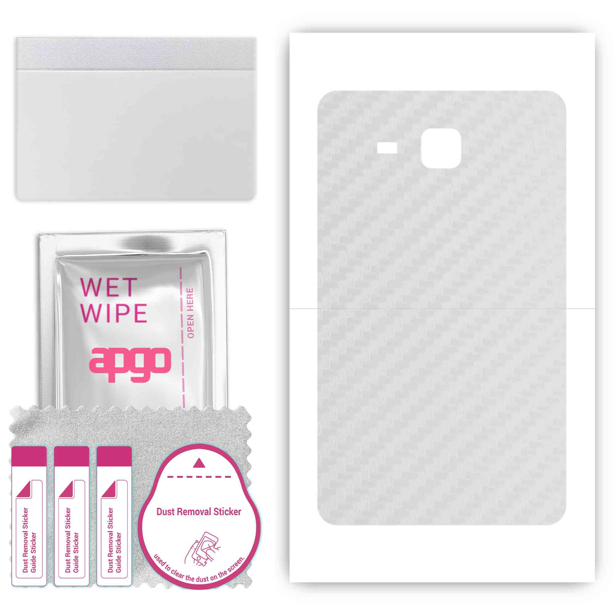 

Apgo Protective Skin Sticker для задньої панелі, сумісний із Samsung Galaxy Tab A 7.0 (2016 р), Пакетна плівка, фольга, вініл – візерунок прозорий карбон