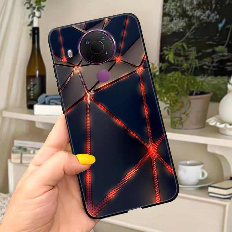 For Nokia 5.4 Case Soft Black Silicone Phone Back Cover For Nokia 5.4 Case Nokia5.4 TA-1333 TA-1340 TA-1337 TA-1328 TA-1325 Cat
