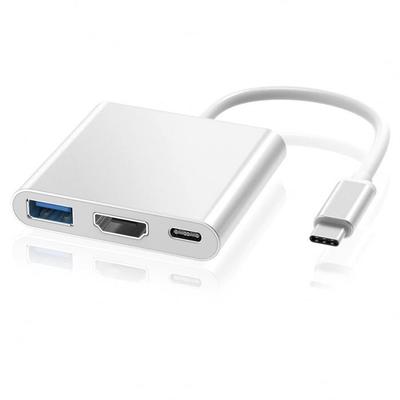 Adaptér Typ C - ZISONIX - Hub HDMI 4K - 3 v 1 - USB 3.0 - 3 Porty
