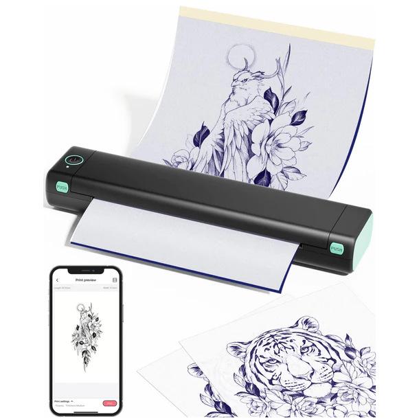 Phomemo M08F Portable A4 Thermal Printer for Home & Tattoos