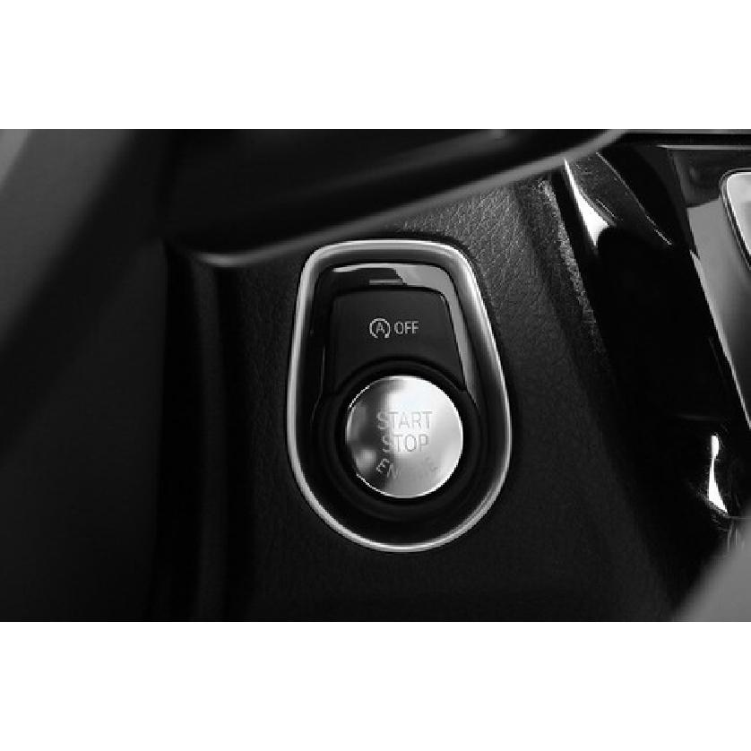 2013- One-Click Startup Button Matte Silver For BMW 3 4 Series GT Cover Trim
