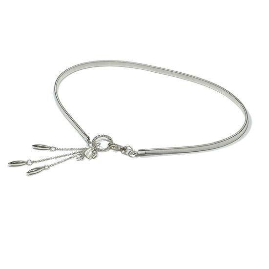 

Шикарный искусственный драгоценный камень, Золотая рыбка, горный хрусталь, кулон, тонкий женский пояс, пояс серебряный