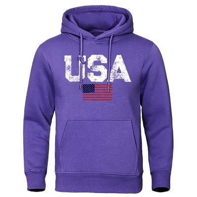 Vintage Usa Flag Street Print Women Hoodies  Hip Hop Personality Hoody Crewneck Fashion Clothes Fleece Pullover Sweatshirt