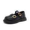 Girls shoes Children's princess small leather shoes 2025 spring and summer new loafers black soft-soled British spring single shoes