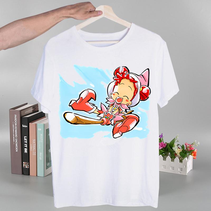 Ojamajo Doremi Magical  Harajuku T-shirts Summer  Unisex/Wo Unisex Hip Hop Funny Print Tshirt Streetwear T Shirt Short Sleeve Tee Top Shirt