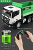 Camion Ribaltabile Auto Radiocomandata Veicolo Ingegneristico per Bambini Veicolo da Costruzione Multifunzionale Auto RC Rotazione Wireless a 360 Gradi Luci LED Lega