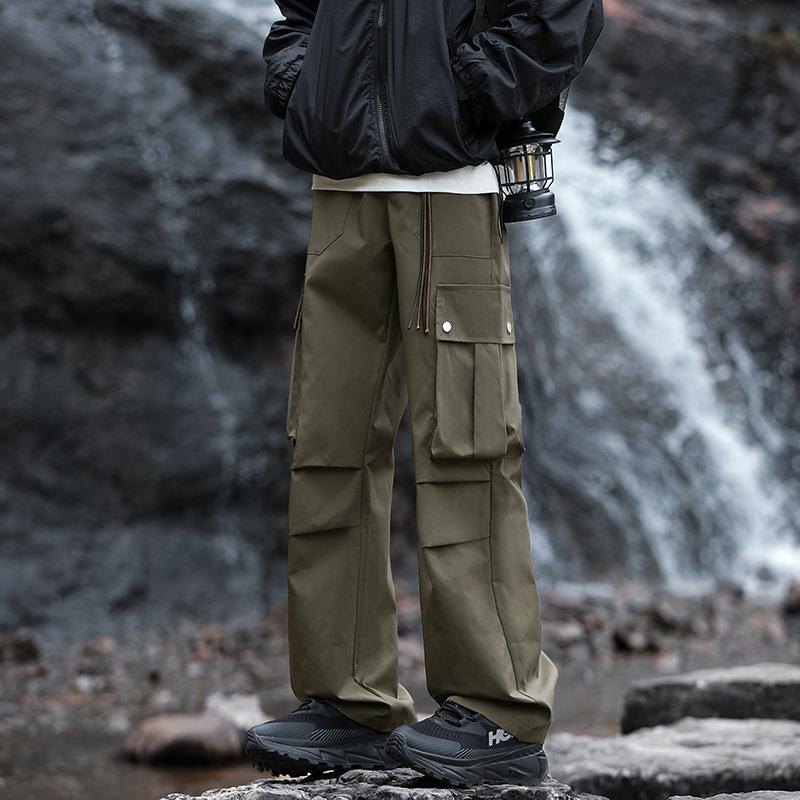 

Унисекс Ретро Ветрозащитный Комбинезон Парашютиста: Водоотталкивающие, Весенние альпинистские брюки прямого кроя для повседневной носки 4XL армия зеленый