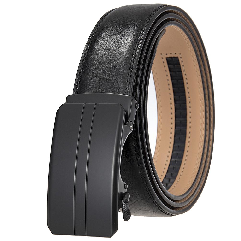 1Pcs Fashion Men, Casual Abrasive Belt, Automatic Buckle Belt Ly36-3 3051-1