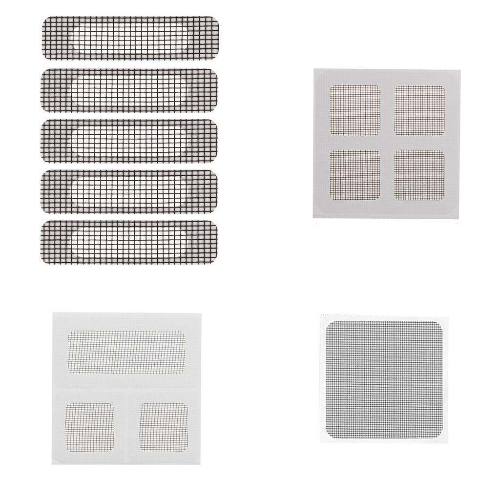 Reparaturband für Fenstergitter, 10 x 10 cm, Anti-Moskitonetz, Reparaturflicken für Vorhänge und Türgitter, hält die Fliegengitter intakt und sicher