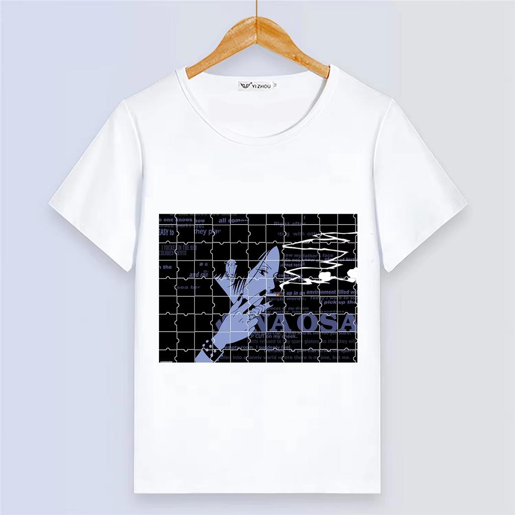 Anime NANA Mädchen Print Harajuku Stil Sommer Paar Cartoon Outfit Niedlich Damen Kurzarm Damen und Herren T-Shirt