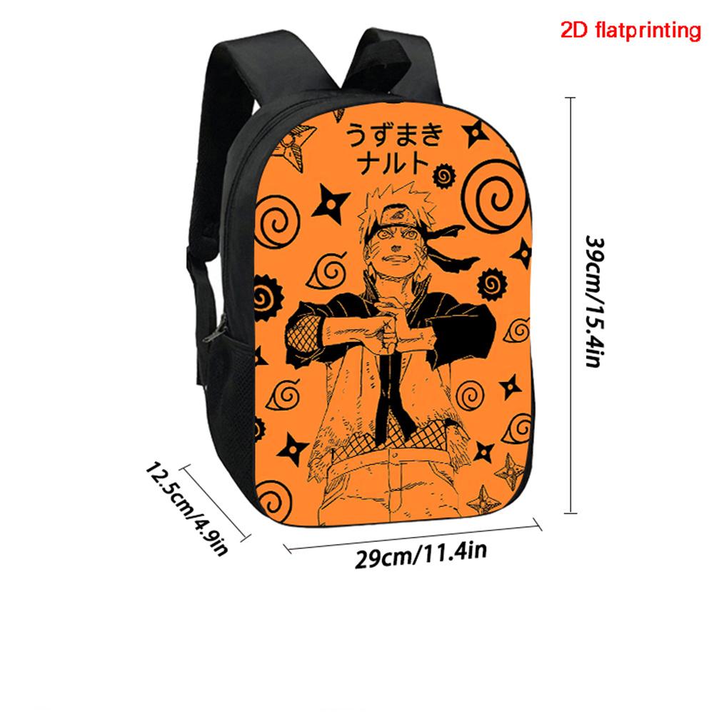 NARUTO Anime 15 Inch Children Cartoon Backpack,Comfort Adjustable Shoulder Straps,School&Daily Use,For 5-10 Year Old Boys&Girls