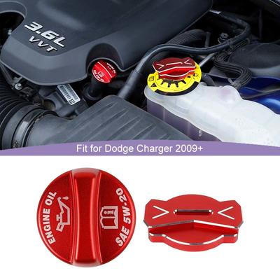 Engine Oil Radiator Decorative Cover Protective Sticker For Dodge Challenger For Dodge Charger 2009 Up For 300C 2012 Up ABS Interior Accessories