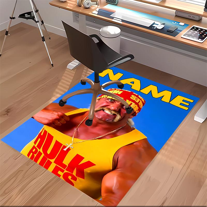 Custom personalization Hulk Hogan Print Area Rug - Soft, Washable Non-Slip Indoor Mat,Living Room,Home&Office Decorative Rug
