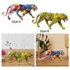 Leopard Statue Fashion Resin Craft Decorative Animal Statues Animal Statue for Home Cabinet Book Shelf Bedroom Decoration