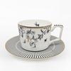 FLORIS Porcelain Afternoon Tea Set: Ceramic Gift Mug, Coffee Cup, and Western Dinner Plate in Gift Box
