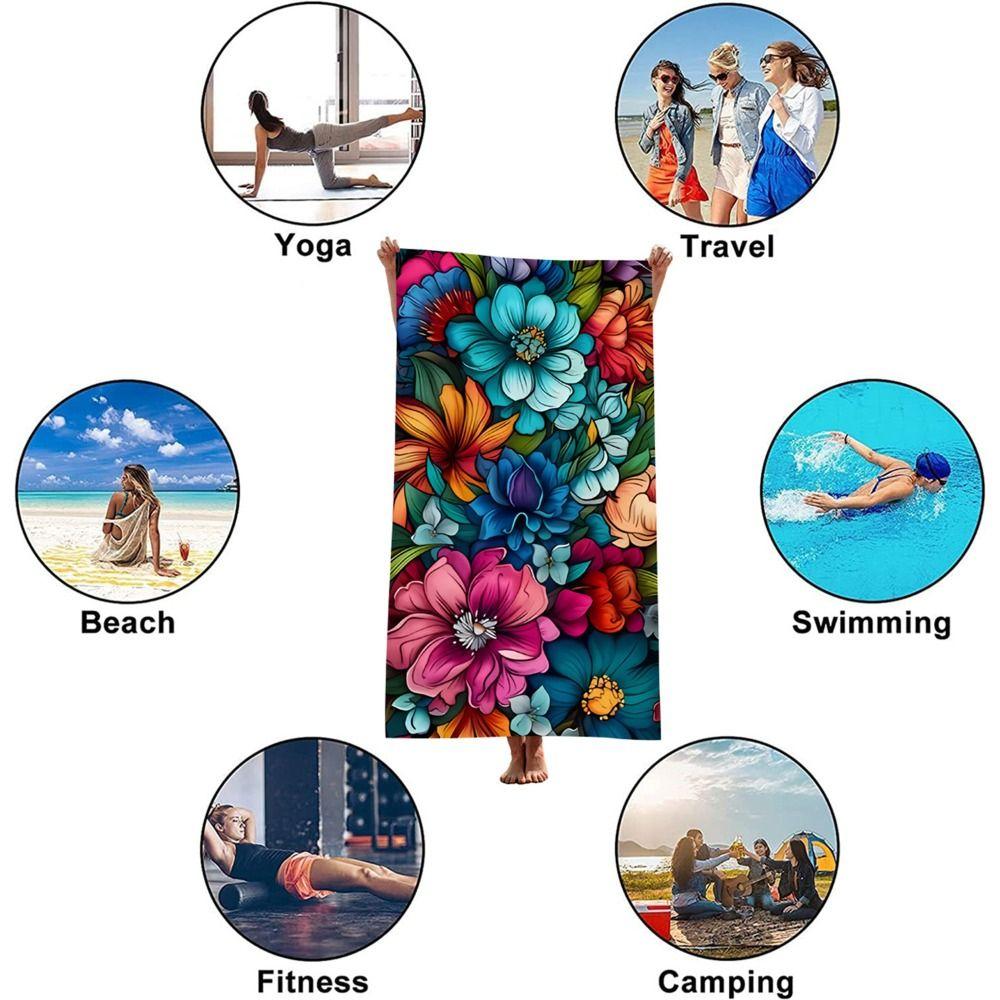 Quick Drying Oversized Beach Towel Large Size Microfiber Blanket Bath Towel Pool Towel  Surf