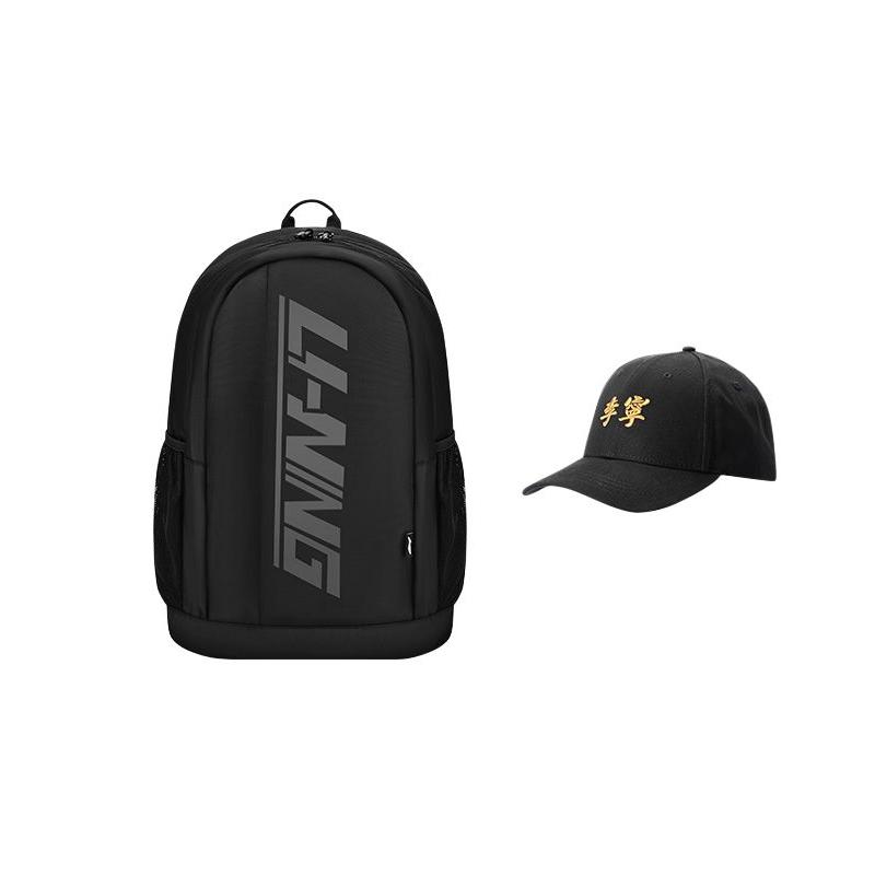 Li Ning Polyester Carry Backpack Regular Unisex Black ABST317-1