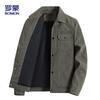 ROMON Men's Business Casual Corduroy Lapel Jacket