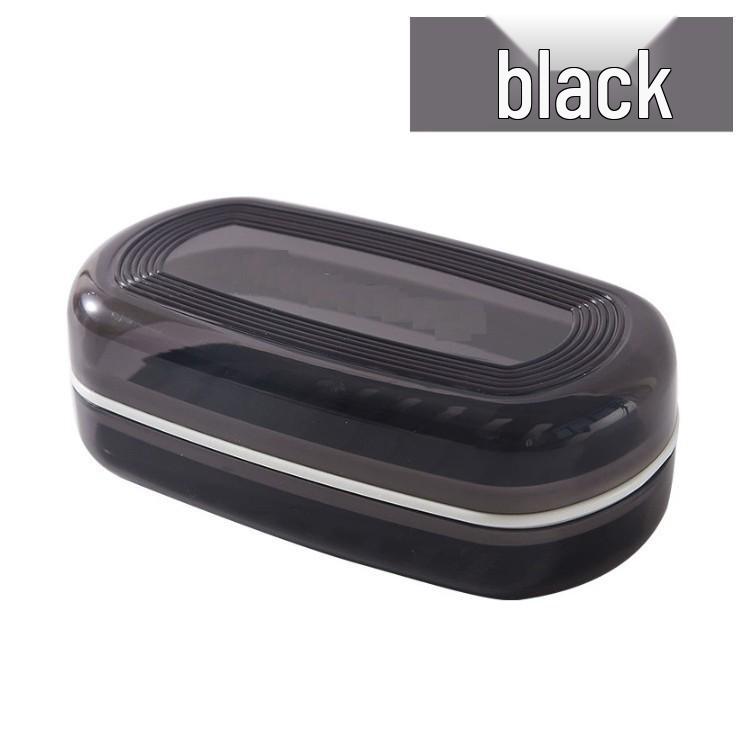 Portable Lidded Soap Dish: Draining, Creative, and Ideal for Travel and Bathroom Use