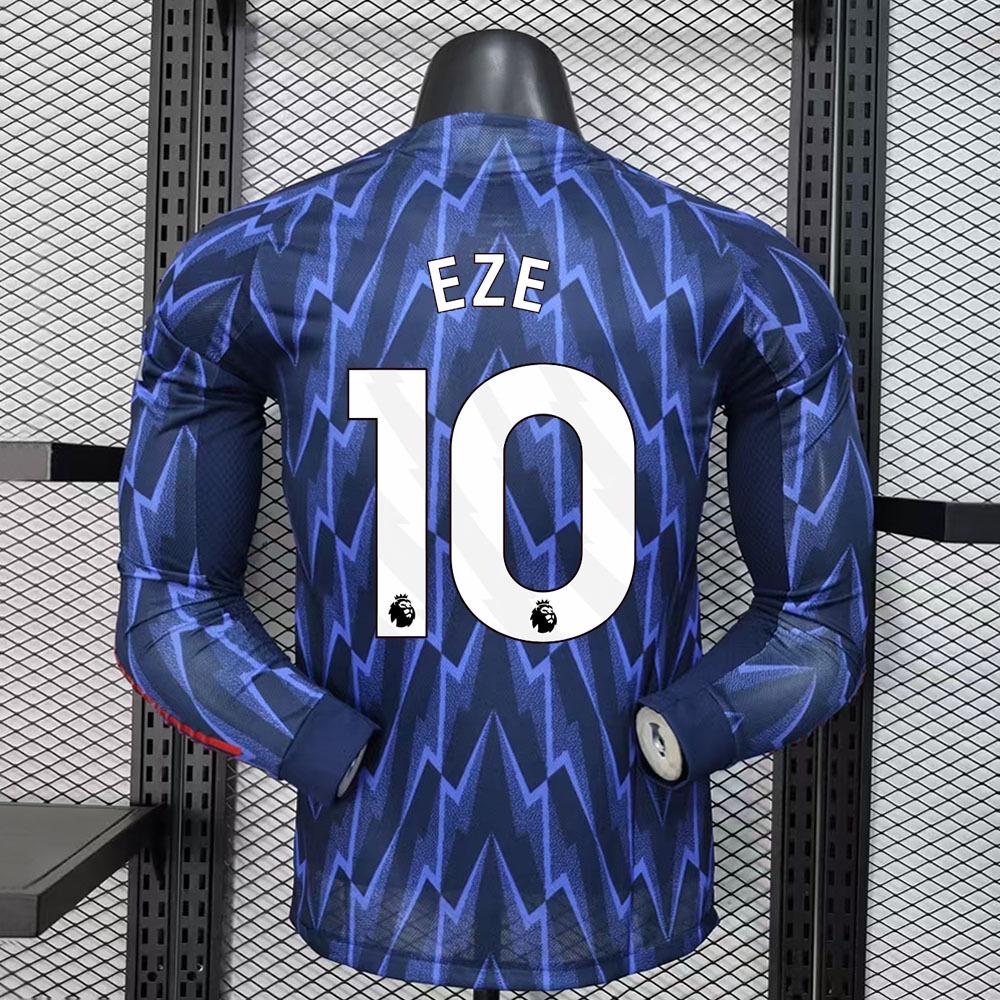 Camiseta de Manga Larga del Arsenal de Visitante 25/26: Edición Saka, Odegaard, Rice con Estampado de Número