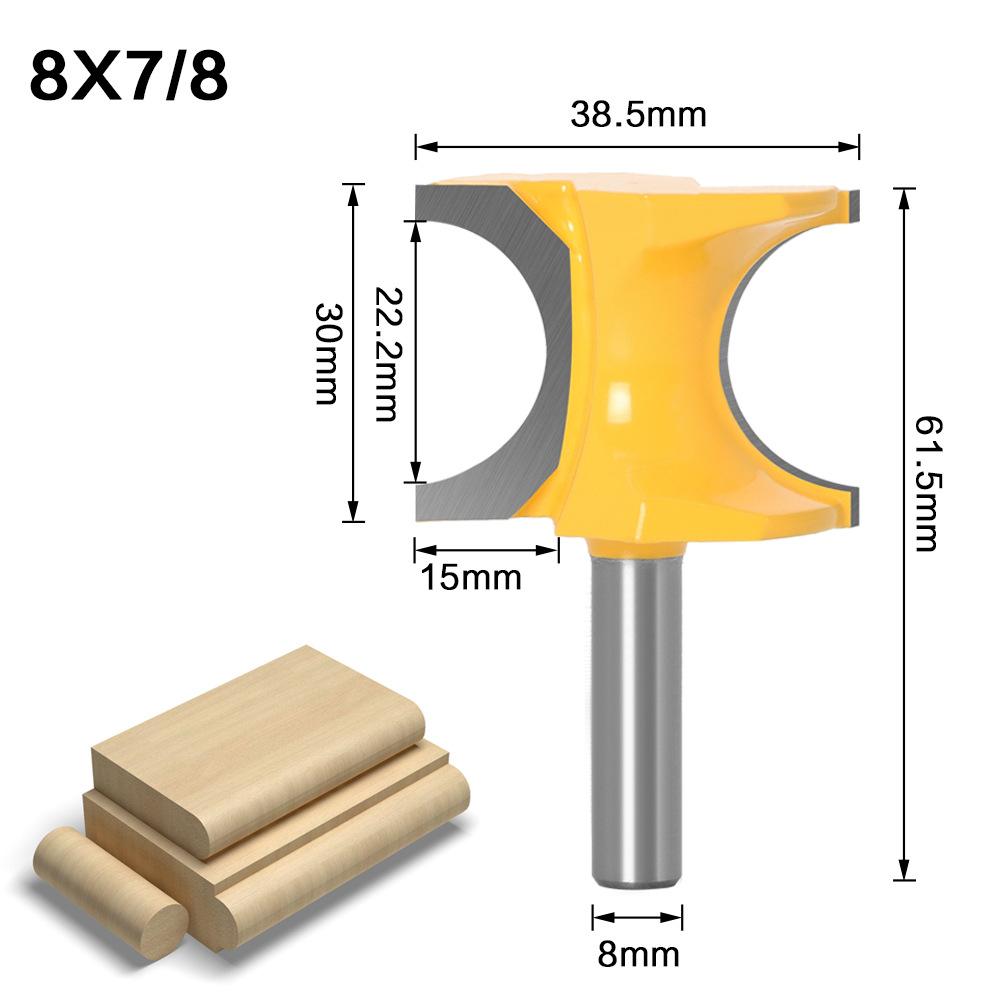 

8 хвостовик положительная полукруглая фреза шаровая фреза стержневая фреза положительная полукруглая фреза гравировальный станок деревообработка фрезерование Positive Semicircle 8 * 7/8