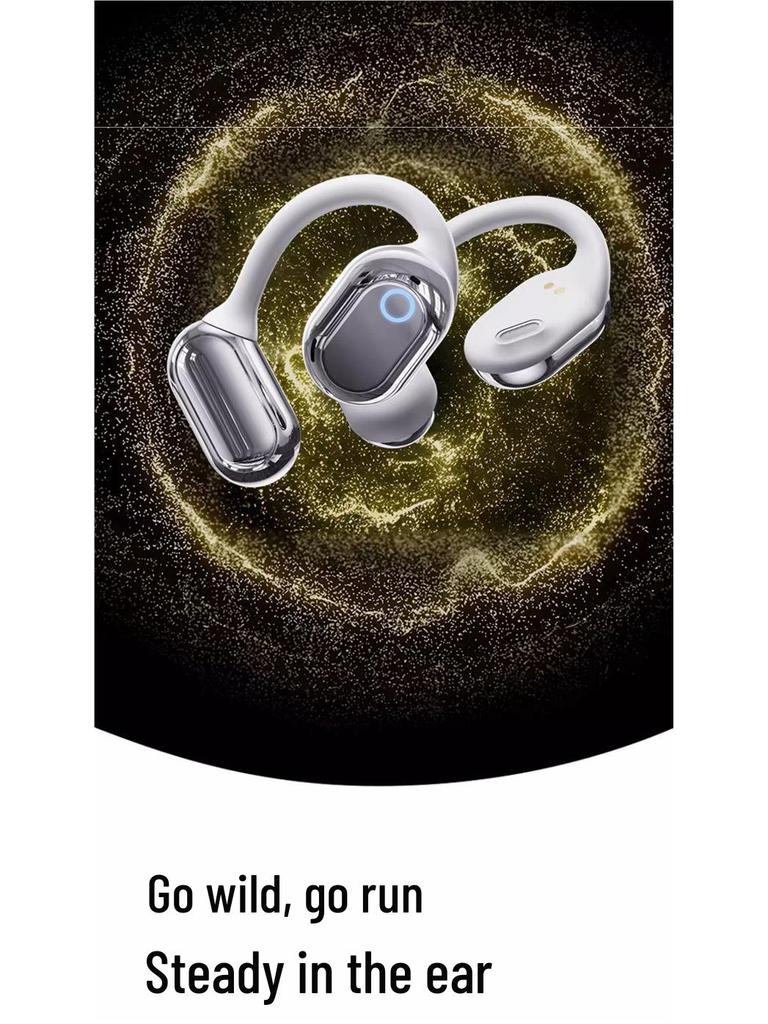 Burmester 2025 Wireless Bone Conduction Headphones - Open Ear Sport Earbuds for Running