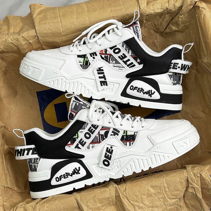 Fashion Large Size48 Men Sneakers High Quality Leather Casual Shoes Fashion Skateboard Shoes for Men Tenis Training Shoes Zapatos Hombre