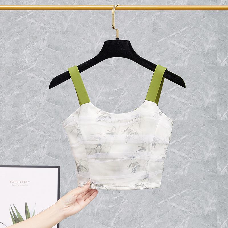 2025 Women's Sexy Sports Camisole Yoga Bra Set - Summer Fitness & Running Vest