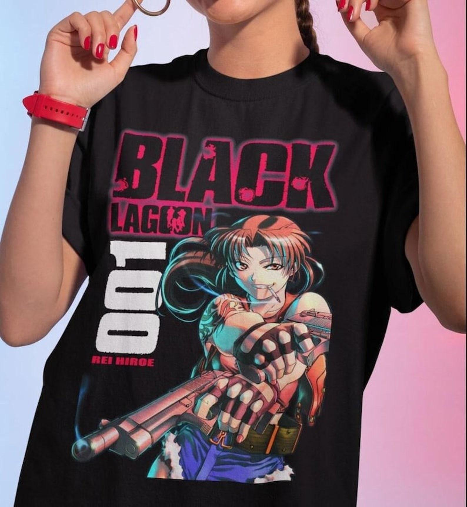 Black Lagoon Revy Unisex Anime T-Shirt, Black Lagoon Shirt, Revy Shirt, Anime Aesthetic Shirt, Cool Anime T-Shirt, Anime Gift For Him/Her S