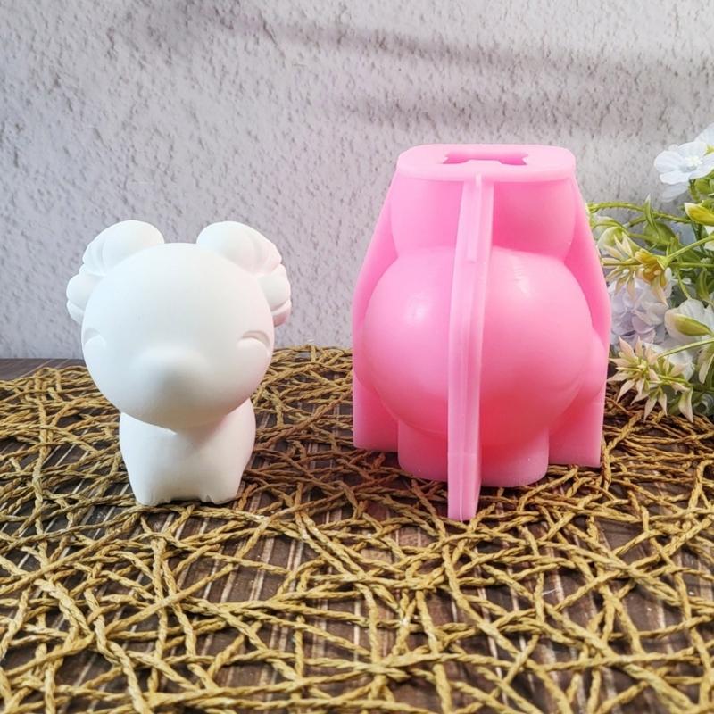 Reizende Tierkerzenformen 3D Schaf Silikonform Ornamentformen Gießform Bastelbedarf für Heimdekorationen