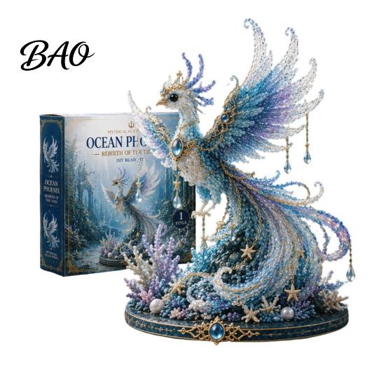 Beginner Bead Making Set Mythical Ocean DIY Kit for Beginners, 3D Beaded Animal with Instructions, Sea Creature Unique Designs Beads and Pattern