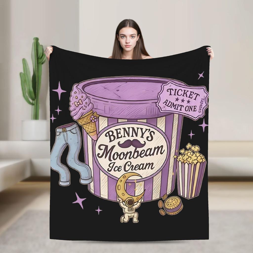 Benson Boone Sänger Musik Vintage Tour Wolldecken Lustige Überwurfdecken für Zuhause Hotel Sofa 200x150cm Steppdecke