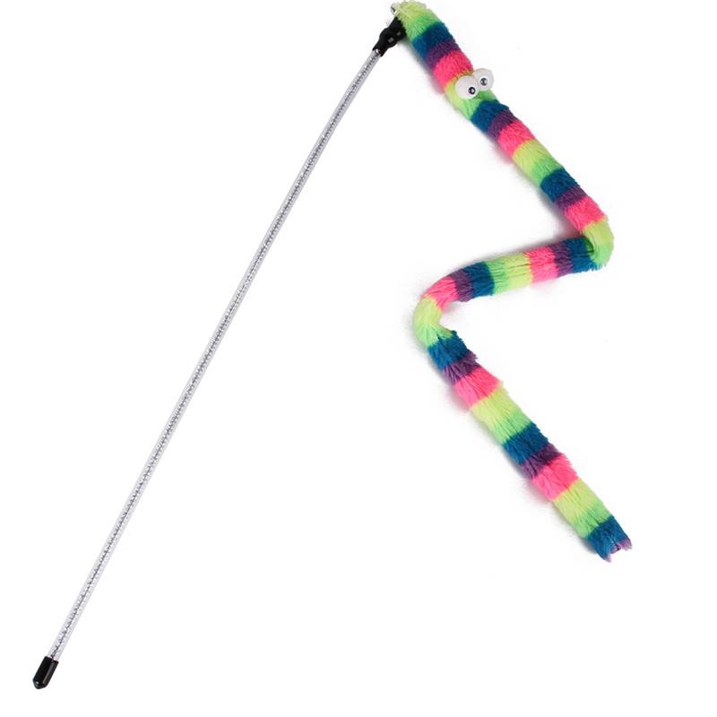 Cat Toys Simulation Snake Teaser Wand for Cat Funny Playing Toys for Pet Catcher Rod Interactive Toys Exercise Cat Accessories