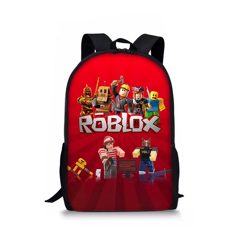 Plecak Roblox o dużej pojemności i z płynnie działającymi podwójnymi zamkami błyskawicznymi do szkoły i podróży