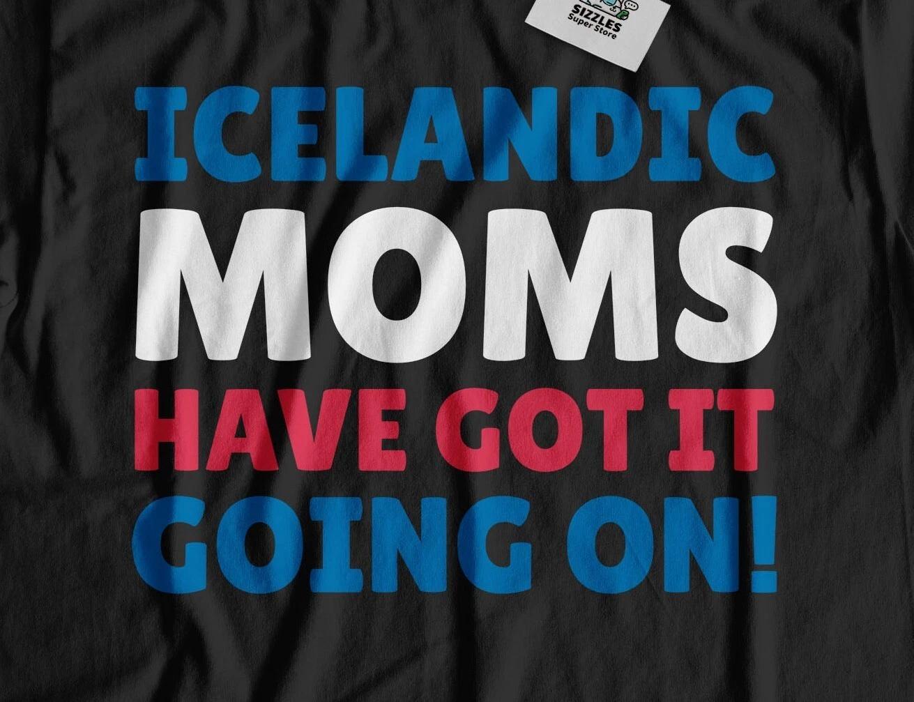 Funny Icelandic Mom T-Shirt Iceland Mothers Day Gifts 3XL