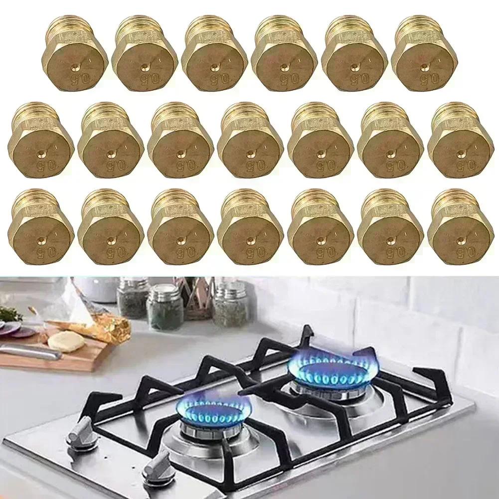 Kit de 20 Gicleurs pour Brûleur Propane Ou Orifice pour Brûleur GPL Pièces de Rechange Cheminées à Air Refroidi Poêles Accessoire