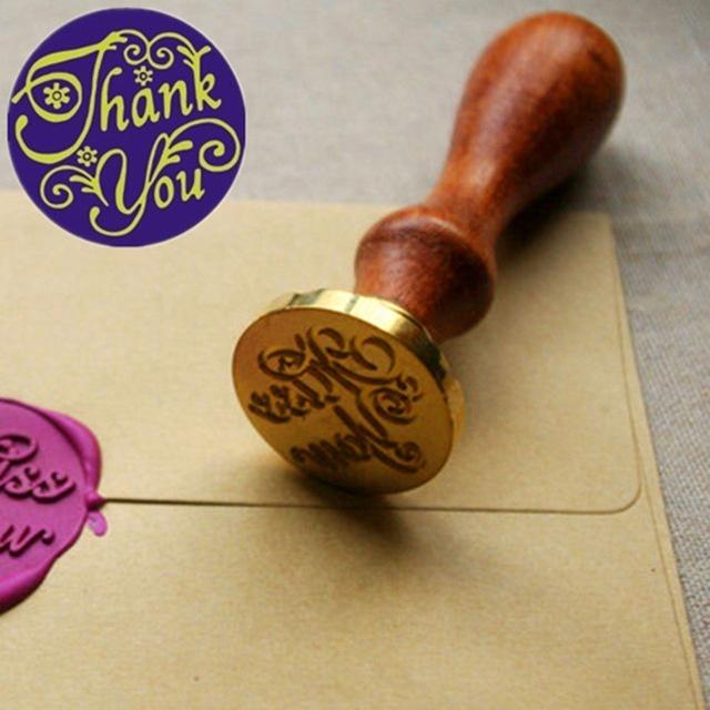 Unique Wood Handle Wax Seal Stamp Wedding Custom/Greetings Envelope Seal Scrapbooking Greetings Wax Seal Stamps