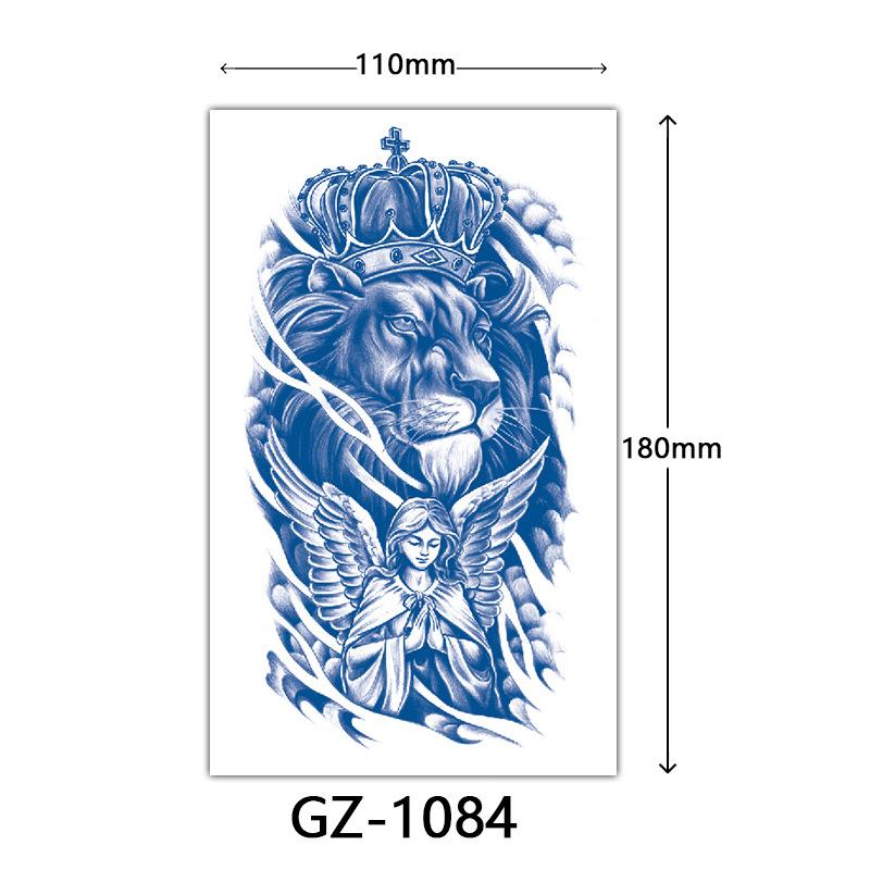 Juice Tattoo Stickers, Herbal Tattoo Stickers, Semi-Permanent English Letter Tattoo Stickers Tattoo
