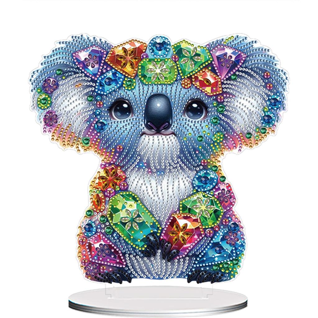 5D DIY Diamond Art Tabletop Decorations Acrylic Special Shape Peacock Diamond Painting Desktop Ornaments Kit Bedroom Table Decor