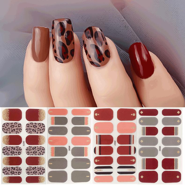 Nail Art Stickers Small Fresh Nail Art Stickers Leopard Print Nail Stickers Nail Stickers