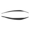 Front Headlight Eyebrow Cover ABS Black Front Headlight Lamp Eyebrow Cover Trim for 5 Series F10 LCI 2014 to 2016