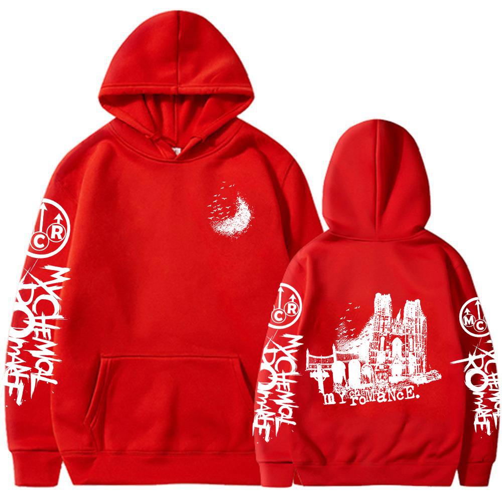 My Chemical Romance Punk Band Hoodies Cemetery Drive The Black Parade Gothic Sweatshirt Männer Frauen Vintage Übergroße Pullover