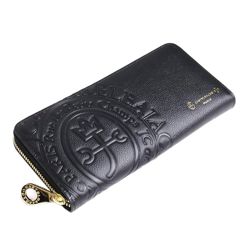 

[Castelbajac] round zipper long wallet With coin purse comet 046602 black