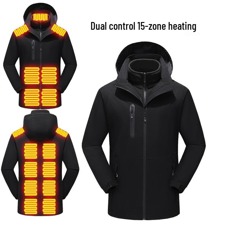 Winter 3-in-1 Electric Heated Ski Jacket