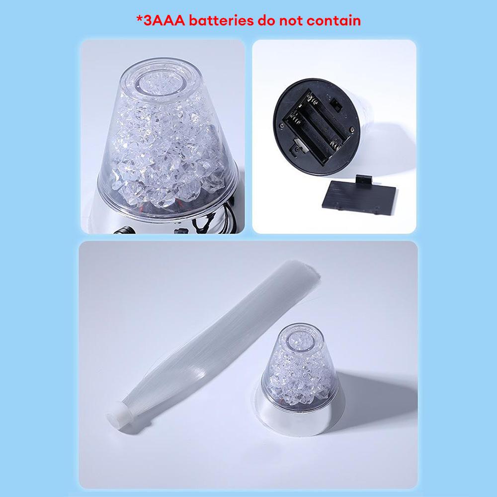 Multicolor LED Fiber Optic Lamp Starry Sky Light LED Luminous Desktop Light Creative Holiday Decoration for Home Bar Coffee