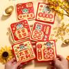 6Pcs Cartoon Chinese Snake Year Red Envelope New Year Money Envelope  Spring Festival