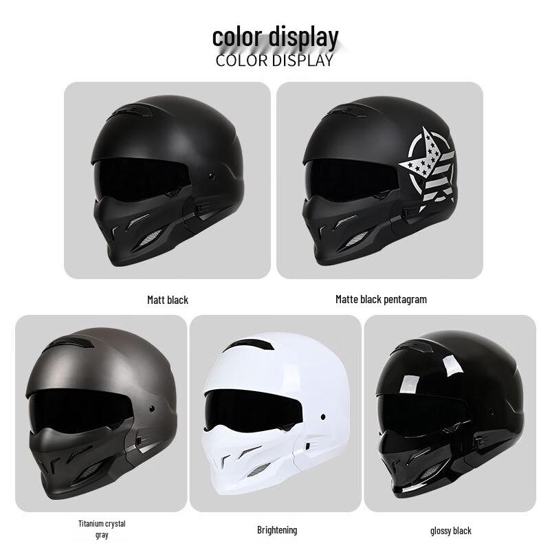 Lishi Scorpion Lightweight Retro Full-Face Motorcycle Helmet